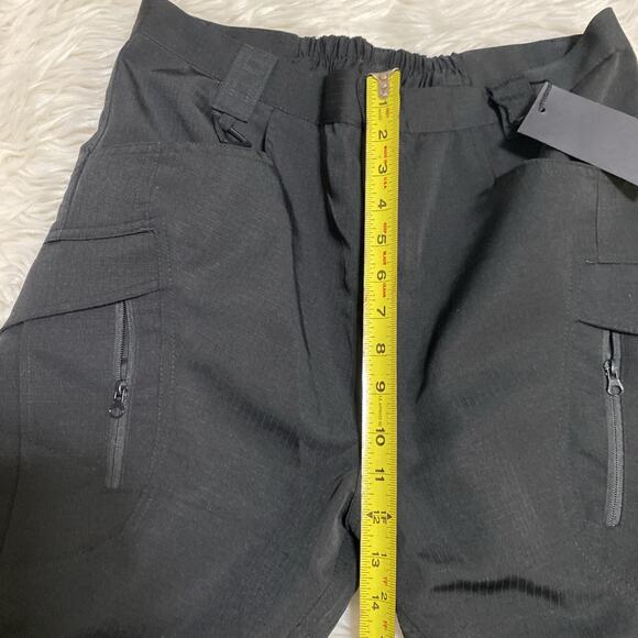35 X 29 Men’s Cargo Work Camping Hiking Tactical Ripstop Utility Pants Black - Picture 9 of 10